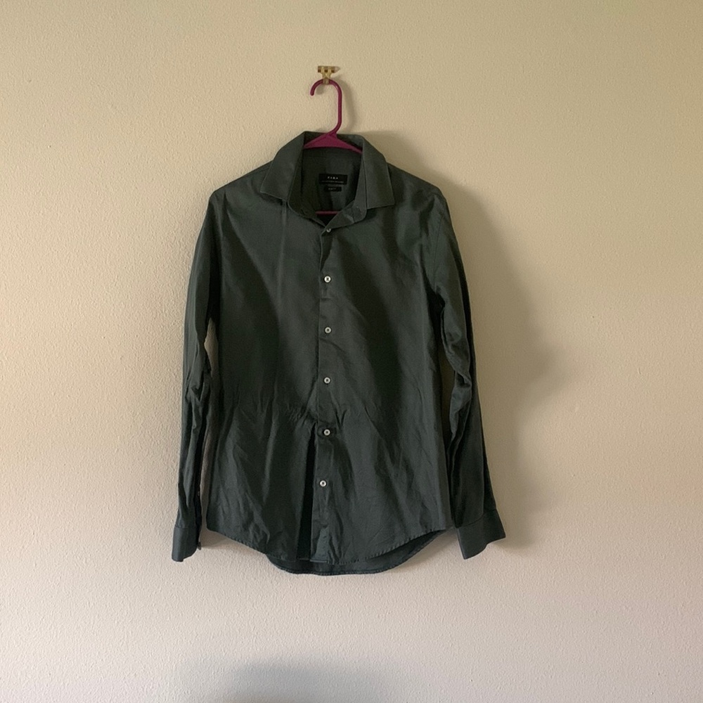 Zara green shirt